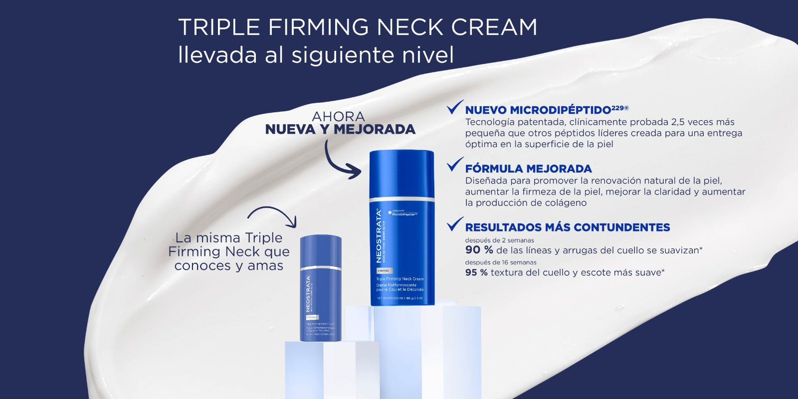 Triple Firming Neck MDP Cream 80g - Crema suave para cuello y escote con efecto lifting