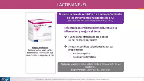 Lactibiane IKI / Alta concentración de probióticos para enfermedades inflamatorias intestinales