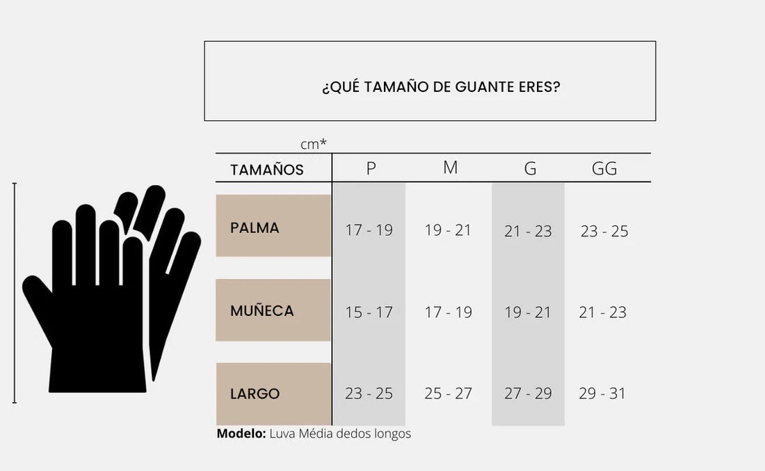 Guante Dedos Largos Protección Solar