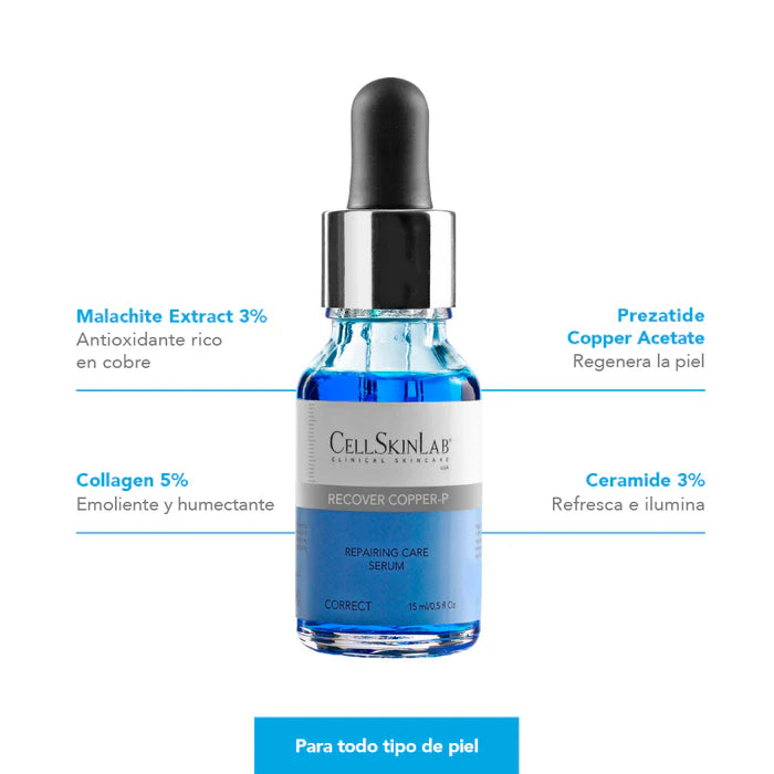 Serum Recover Copper- P / Serum reparador y protector de la piel