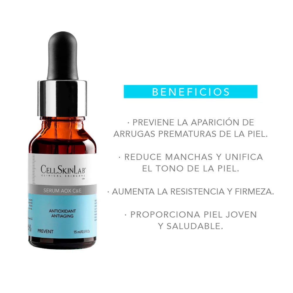 Serum AOX C&E 15ml / Serum Antioxidante Pieles Secas