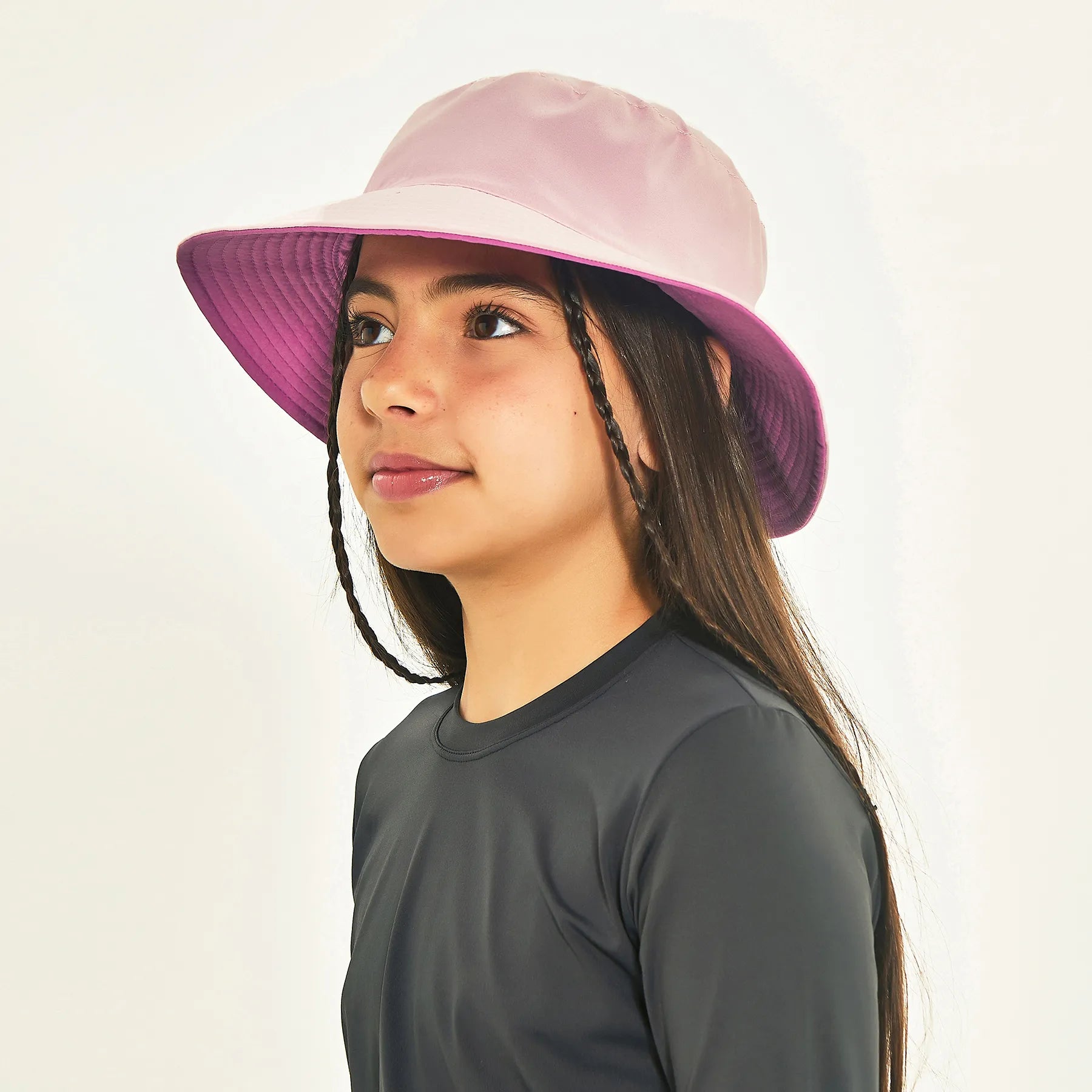 Sombrero California Kids Reversible ROSA -  Protección permanente FPU50+