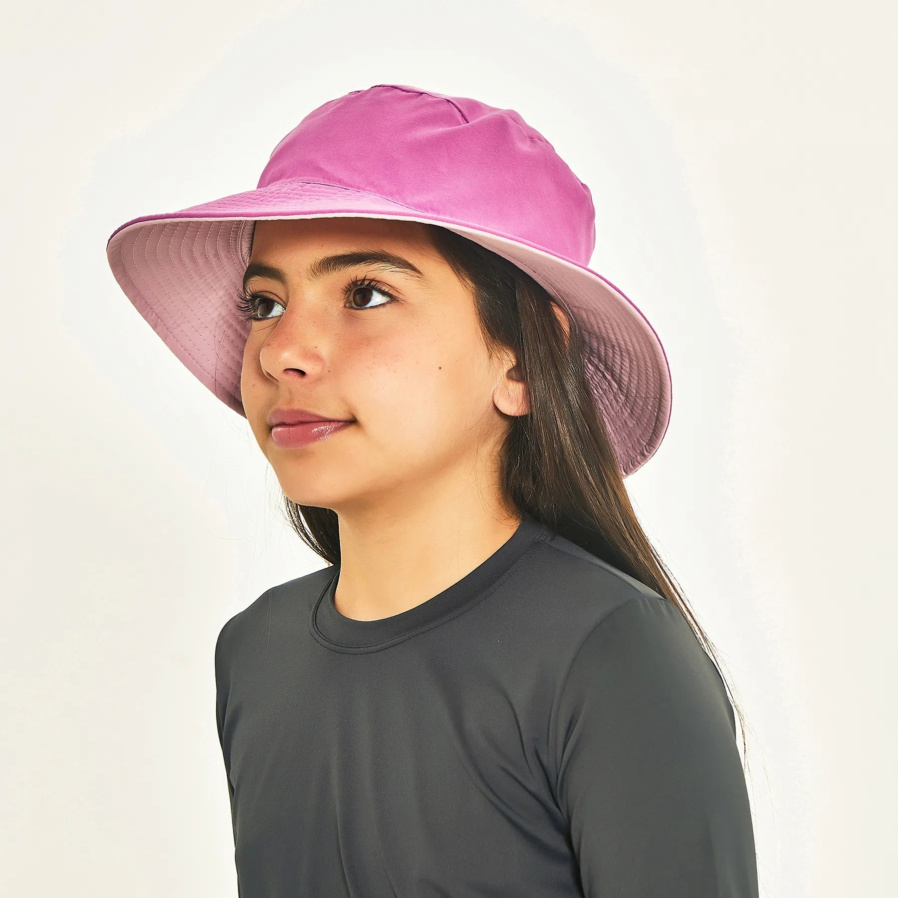 Sombrero California Kids Reversible ROSA -  Protección permanente FPU50+