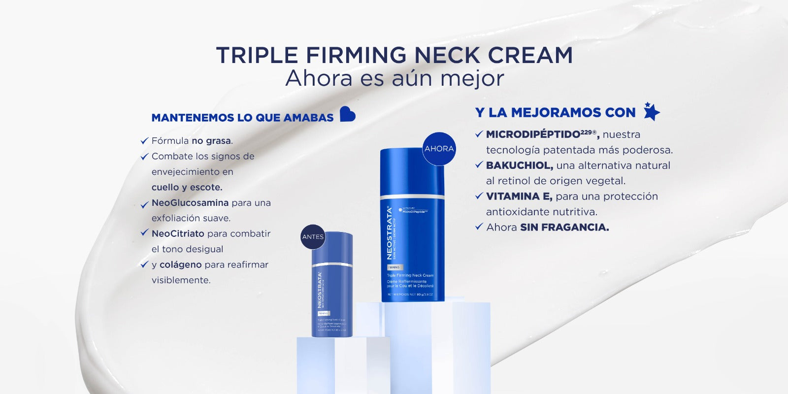 Triple Firming Neck MDP Cream 80g - Crema suave para cuello y escote con efecto lifting